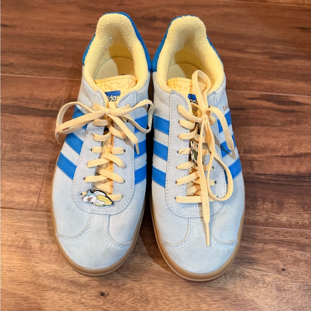 W Adidas Gazelle Bold Almost Blue Bright Blue Yellow IE0430 Women Sneakers
